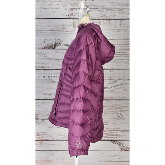 LL BEAN PURPLE DOWN FILLED PUFFER WINTER JACKET COAT SIZE M - Picture 3 of 4